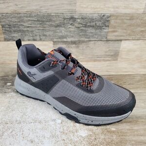 Kuru Atom Trail Mens Shoes Sz 10 Running Lead Gray Orange Spice Mesh Sneakers